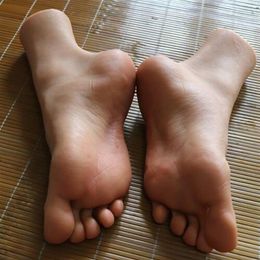 2023 Tpe piede maschile regolabile manichino panno cucito ossa silicone pografia calze di seta gioielli modello morbido gel di silice C734227B