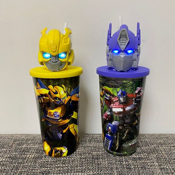 2023 Transformers Rise of the Beasts Película Optimus Prime Topper Cup Figuras de palomitas de maíz Cine Regalo coleccionable