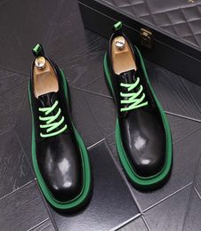 2023 Chaussures habillées pour hommes TRENDS Couleur assortie Business Forme Brogue chaussures Groom Shoes Men039s Casual Shoes1499160