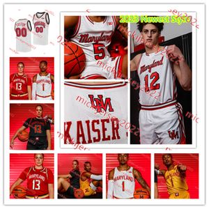 DeShawn Harris-Smith Maryland Basketball Jersey Jahnathan Lamothe 13 Chance Stephens Caelum Swanton-Rodger Maillots Maryland Terrapins cousus sur mesure