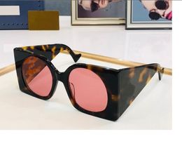2023 Unisex-Sonnenbrille von hoher Qualität, modisch, schwarz, gelb, Leopardenmuster, Breite, Dreieck, Plankenfüße, Vollrahmen, rosa, runde Brille, erhältlich mit Box