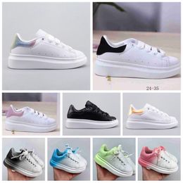 2023 Unisexe Vente Designer Enfants Chaussures Dream Blue Sangle unique Sneaker surdimensionné Semelle en caoutchouc Cuir de veau souple Baskets à lacets Chaussures de sport Chaussures de plein air