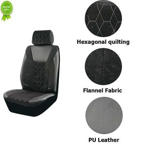 2023 Universal 4mm spons flanel lederen winterauto stoelhoezen geschikt voor de meeste SUV Truck Van accessoires interieur