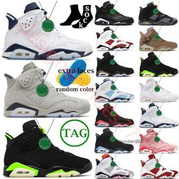 2023 University Blue Jumpman Basketball Chaussures VI 6 6S Hommes Mint Foam Electric Green Midnight Navy Bordeaux Hare UNC Infrarouge Blanc Rouge Oreo Sports