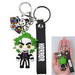 2023 UNN Custom Popular Halloween Keychain Set Accessoires Persoonlijke veiligheid Promotie Geschenk 3D Bad Bunny Gloeiende in Night Keychain