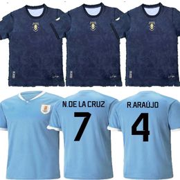 2023 Uruguay Soccer Jersey L.Suarez E.Cavani N.De La Cruz Nationaal Team Shirt G.de Arascaeta F.Valverde R.araujo R.Bentancur voetbaluniform