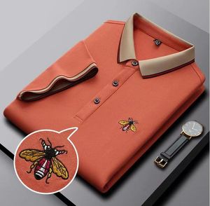 Polo imprimé Vintage pour hommes, manches courtes, abeille, pull décontracté, hauts à la mode, col rabattu, boutons, 2023