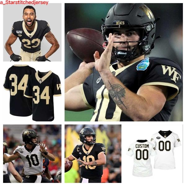 Maillot de football Wake Forest Demon Deacons 2023 60 Uber Ajongo 73 Zach Vaughan 44 Williams 43 BJ Williams 2 Taylor Morin 36 Ivan Mora 13 KeShawn Williams 98 Tyler Noir