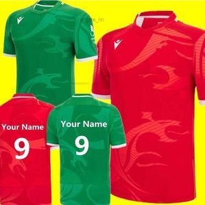 2023 Wales Rugby Jersey Fans Tops T-shirt Welsh Rugby Shirt Big Size 4xl 5xl Nom personnalisé et numéro Yijh
