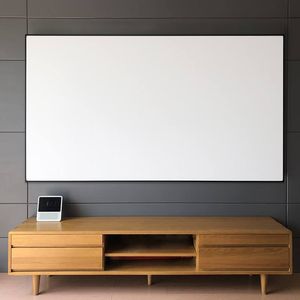 2023 mur 150 pouces 16:9/4:3 écrans de Projection cadre PVC blanc doux bordure étroite 1cm écrans de Projection à cadre fixe Home cinéma