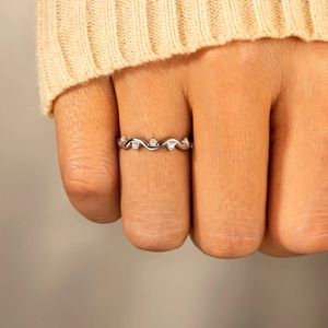 2023 vague anneaux à mon meilleur ami noeud noué anneau d'ouverture pour les femmes BBF Bestie Vintage esthétique amitié Goth anneaux bijoux