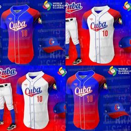 2023 WBC WBC Cuba Baseball Jerseys World Baseball Classic 2023 Yoan Moncada Luis Robert Yoan Lopez Bolanos 262J