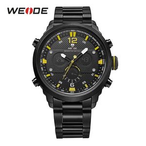 2023 WEIDE Hommes Sport Montres Top Marque De Luxe Mouvement À Quartz Résistant À L'eau Relojes Hombre Mode Casual Alarme Numérique Montre-Bracelet Horloge