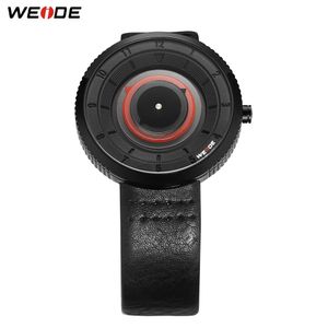 2023 WEIDE quartz uurwerk horloges waterdicht heren luxe lederen band datumklok Relogio Masculino dameshorloge Koop er een Krijg er een gratis cadeau