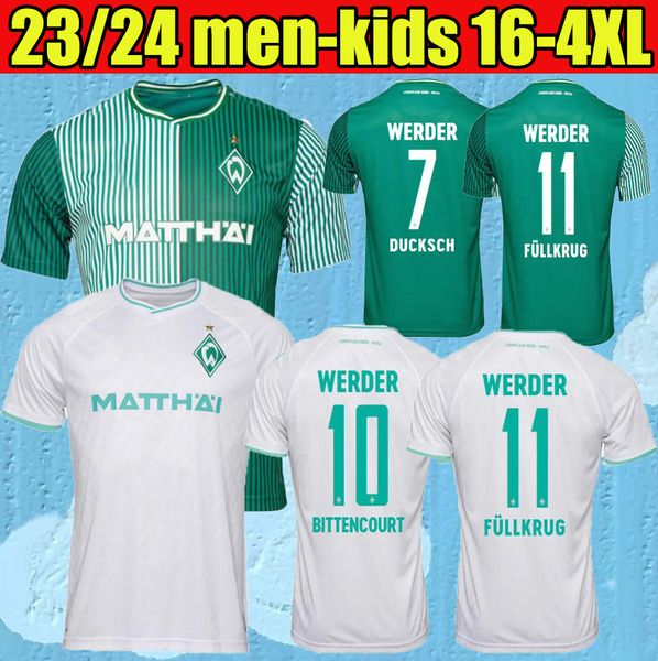 2023 Werder Brême MAILLOT DE FOOTBALL SPÉCIAL Marvin Ducksch Leonardo Bittencourt NOIR VERT 2023 2024 FRIEDL PIEPER THAÏLANDE keita CHEMISES DE FOOTBALL