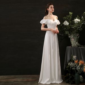 2023 Robe de mariée en satin de taille plus blanc sexy