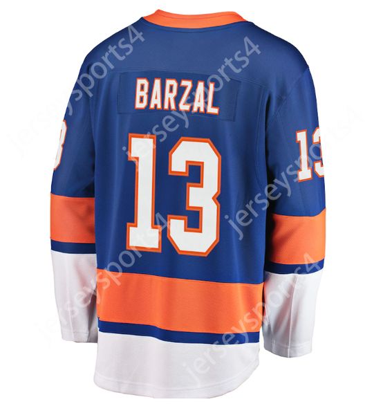 Maillots de hockey sur glace personnalisés, nom et numéro, Top Ed, New York, 13 Mathew Barzal, 27 Anders Lee, 29 Brock Nelson, vente en gros, 2023