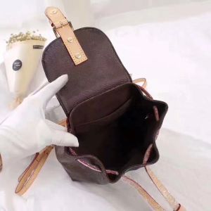 2023 Venta al por mayor Mochila de cuero genuino para mujer bolso bolso mujer moda mochila bolso de hombro bolso presbicia mini paquete bolsa de mensajero