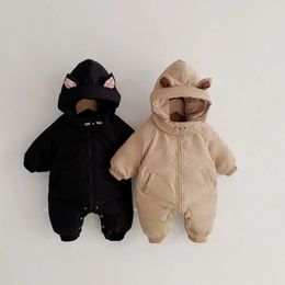 2023 Ropa de invierno para bebés, mamelucos cálidos para niñas de 03 años, mono de lana para niños, ropa para niños, mono, abrigos, abrigos 231226