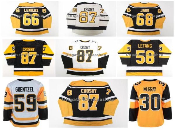 2023 Clásico de invierno Pittsburgh Sidney Crosby Penguins Hockey Jersey Retro Retro Kris Letang Rickard Rakell Jake Guentzel Lemieux3207042