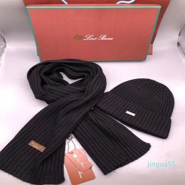 2023 Sombreros de moda de invierno Conjuntos de bufandas Conjunto de sombrero y bufanda de diseñador unisex para mujer Hombres de punto Schal Beanie Cashmere Carta Bordado