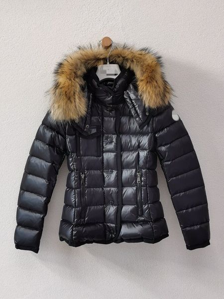 2023 Invierno francés Monclaiir marca de moda dersigner mujeres canadienses engrosamiento de alta calidad con capucha Parker chaqueta cuello de piel gansos abajo abrigo 2CCH1