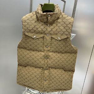 2023 Hiver Mens Down Vest Designer Brand Clothing Cold Winter Outdoor Fashion G Femme Veste chaude Couple de couches épaissies