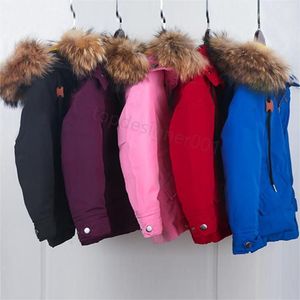 2023 Invierno Nuevo diseñador canadiense Abrigos para niños Chaquetas de plumón Abrigos para bebés 2-12 Niños Niñas Chaquetas Año Niños Moda Adolescente gansos Parka140