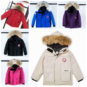 2023 Hiver Nouveau designer canadien Manteaux pour enfants Doudounes Manteaux pour bébés Manteaux 2-12 Garçons Filles Vestes Année Enfants Mode Teen Gooses Parka