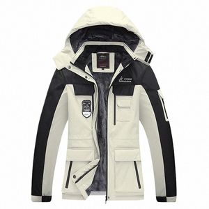 2023 Winter Nieuwe Dikke Warme Fleece Outdoor Parka Jas Jas Mannen Winddicht Capuchon Militaire Parka Mannen Fi Casual Jas Mannen 60Pw #