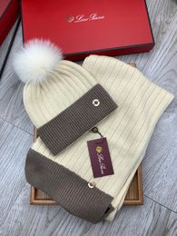 2023 Invierno más nuevos grandes sombreros de lujo scaves conjuntos unisex diseñador sombrero y bufanda conjunto para mujer hombres punto schal beanie gorros de alta calidad bufandas diseñadores
