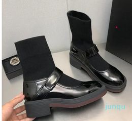 2023 Invierno Cálido Tobillo Botas de nieve Botines Botas de dama Botas de vaquero Chaussons Zapatos Mujer Tamaño grande 35-40 con bolso Opp EUR 35-40 -N020