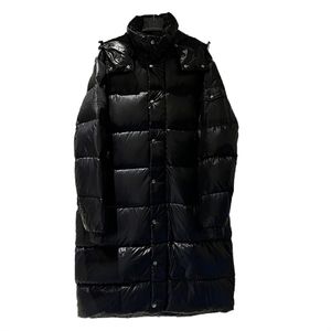 Topstoney 2023 Doudoune au dessus du genou pour femme Couple brillant épais duvet de canard blanc manteau chaud ample automne/hiver créateurs de mode classique manteau de banlieue quotidien 2116