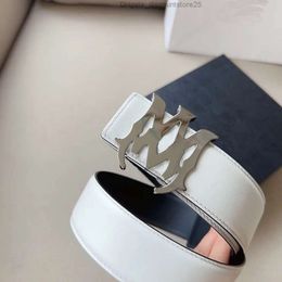 2023 Met doos AM2 Heren Designer Riem voor Heren AM Luxe Mode amiiri zakelijke Riemen Dames ceinture Zwart Metalen Gesp Tailleband cintura FG AM13