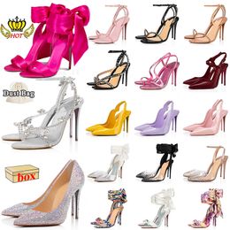 Pompes High Heels Chaussures Red Bottoms So Kate Christians Stiletto Peep-Opoes Pointy Designer Slingback Talon Luxury Louboutins Bottom Enbellers avec boîte