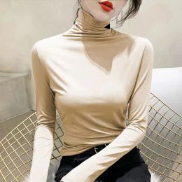 2023 Mujer Blusas Camisas Diseñador Sudadera con capucha Mujer Top Yoga Camisa Cuello alto Manga larga Tops