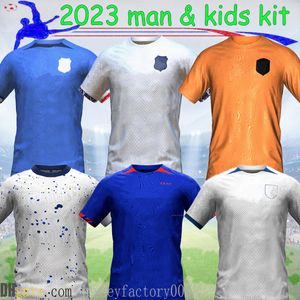 2023 Woman World Soccer Jerseys Usas 4 Sterren Pulisic Engelands Kane Francia Mbappe Polyester plus materiaal ademend comfortabel buitenvoetbalshirt S-XXL