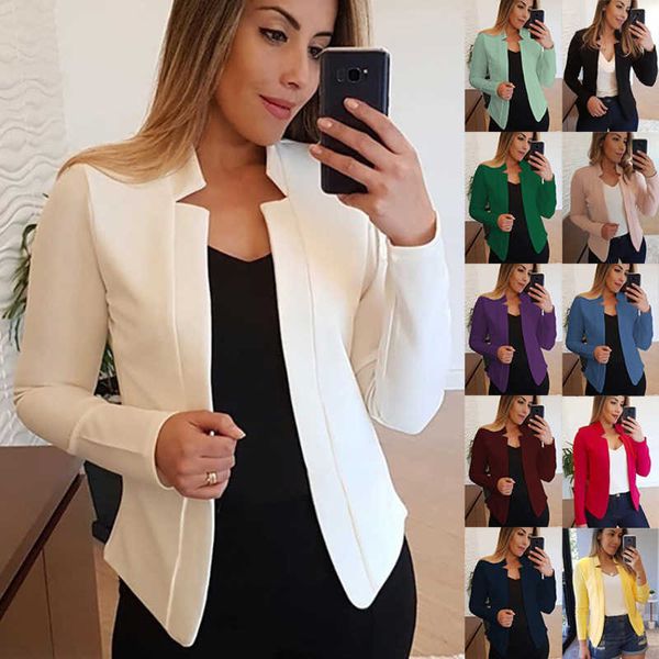 2023 femmes vêtements costumes 3xl 4xl 5xl nouveau décontracté professionnel affaires bureau dame veste hauts vestes pour femme