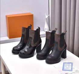 2023 femmes Designer désert bottes Star Trail bottine impression en cuir véritable luxe hiver chaussures Martin bottes taille 35 -42