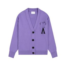 Vêtements de mode pour femmes chemise de créateur amour motif Cardigan pull manteau mélangé femme tricots dames haut tricoté col en V à manches longues femmes vêtements chemise en tricot S-XL