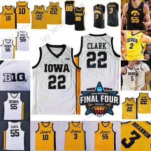 2023 Mujeres Final Four 4 Iowa Hawkeyes Basketball Jersey NCAA College Caitlin Clark Joe Toussaint Ryan Kriener Jack Nunge Tony Perkins Keegan Kris Murray