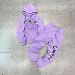 2023 Femmes Sweat à capuche Sweats à capuche pour hommes Sweatshirts de qualité Sweat-shirt Couple Pull Vêtements Mode Survêtement Noir Blanc Rose Spider Web Graphic