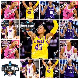 2023 Femmes LSU Tigers Basketball Jersey Angel Reese Last-Sear Poa Flaujae Johnson Kateri Poole Jasmine Carson Hannah Gusters Alexis Morris Jerseys cousus