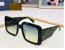 2023 femmes hommes lunettes de soleil de haute qualité noir vert imprimé léopard largeur planche plein cadre beige bleu dégradé couleur lunettes carrées disponibles avec boîte