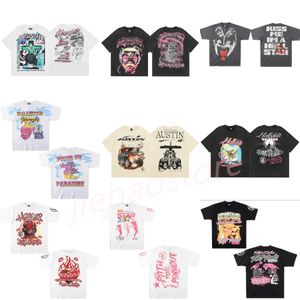 Hellstar T-shirts pour hommes Plus T-shirts Hellstar T-shirt Rappeur Gris Délavé Heavy Craft Unisexe T-shirts à manches courtes Tops High Street Rétro Mode Femmes T-shirt Hell star Tees