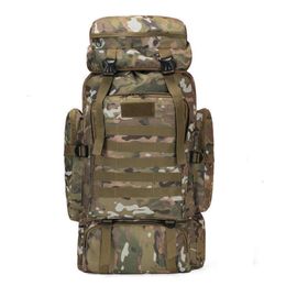 Multifunctionele tassen 80L waterdichte camouflage tactische rugzak Grote capaciteit heren legerrugzakken Campingrugzak Outdoor bergbeklimmen BagHKD230627 62L0