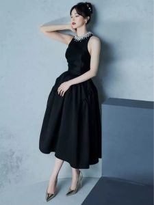 2023 vestido de mujer vietnamita diseñador verano viajero diario manga de burbuja algodón Sling manga corta vestido de longitud media vestido de mujer