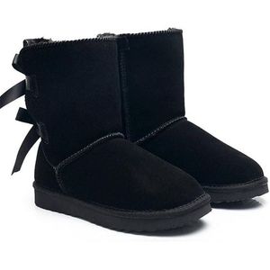 2023 Damesmode snowboots Australië dikke zolen breien stiksels warme sokken Martin Midden platform laarzen Bottes winter uggali laarzen designer dames trainers