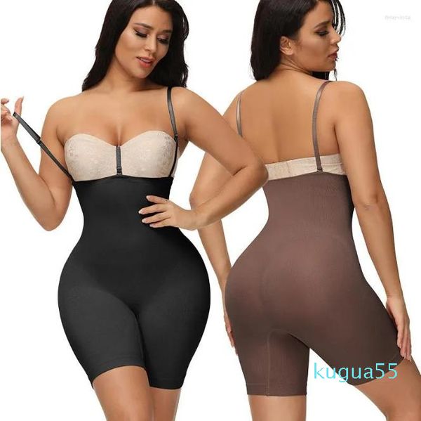 2023-Femmes Shapers Sous-Vêtements Taille Rassembler Non-Marquant Sling One-Piece Abdomen Forme Pantalon Sans Couture Haute-Élastique Leggings Minceur