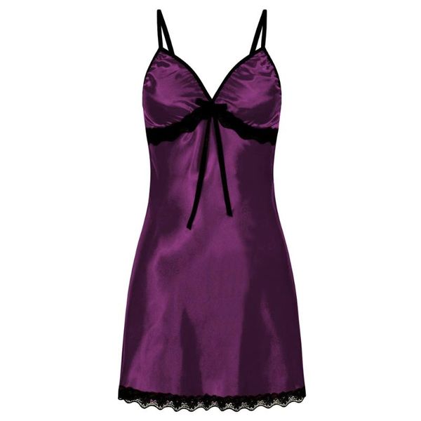 2023 Vêtements de nuit pour femmes Sous-vêtements sexy Robe de nuit Grande taille Dentelle Bow Lingerie Babydoll Vêtements de nuit Chemise de nuit Érotique PY20 %